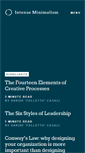 Mobile Screenshot of intenseminimalism.com